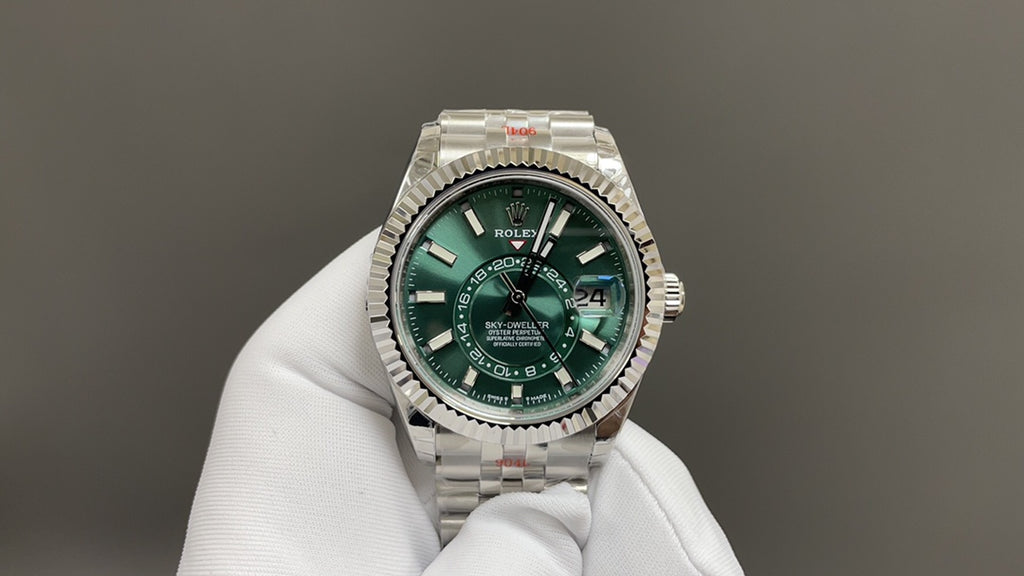 Sky-Dweller Oystersteel with Mint Green Dial and Jubilee Bracelet