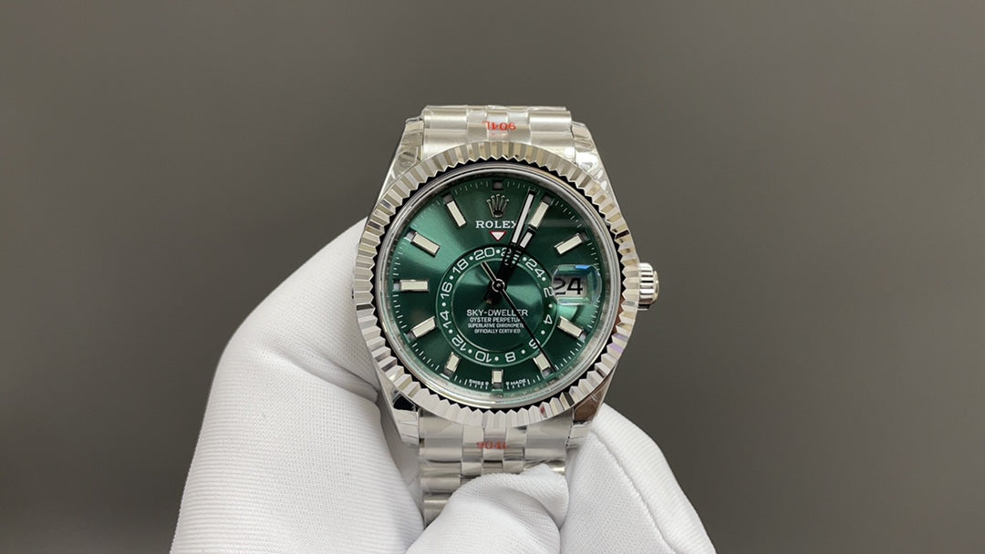 Sky-Dweller Oystersteel with Mint Green Dial and Jubilee Bracelet