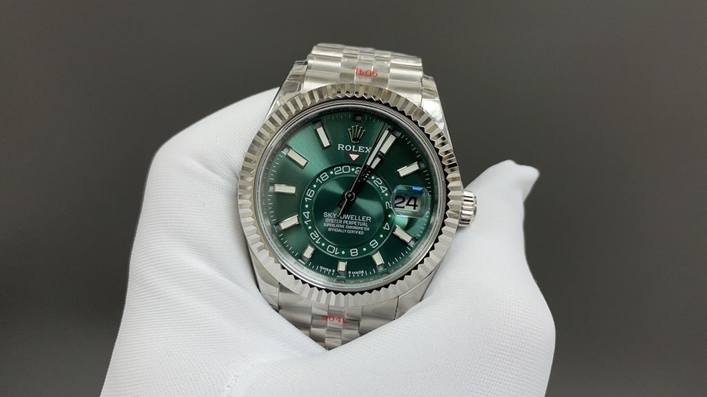 Sky-Dweller Oystersteel with Mint Green Dial and Jubilee Bracelet
