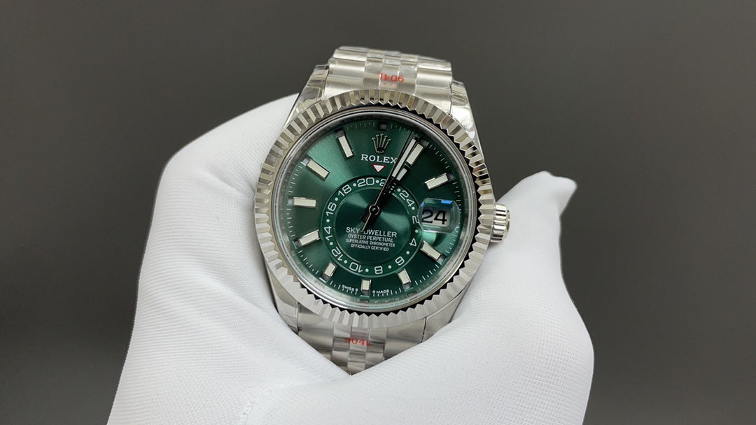 Sky-Dweller Oystersteel with Mint Green Dial and Jubilee Bracelet