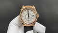 Sky-Dweller rose goud met zwarte Oysterflex-band