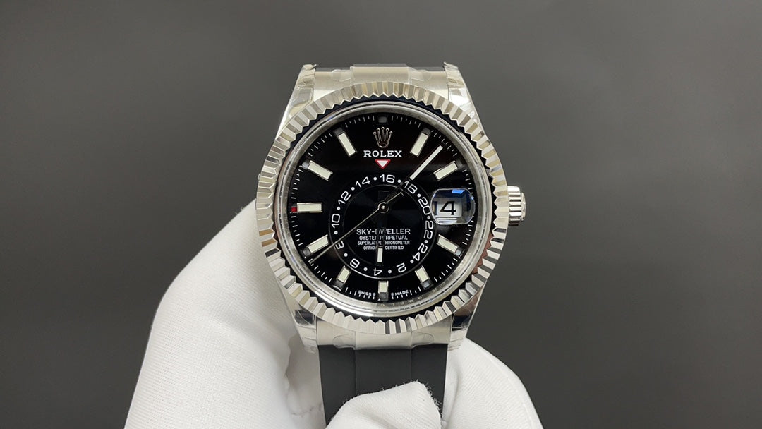 Sky-Dweller 336239 met zwarte wijzerplaat
