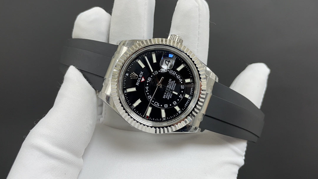 Sky-Dweller 336239 met zwarte wijzerplaat