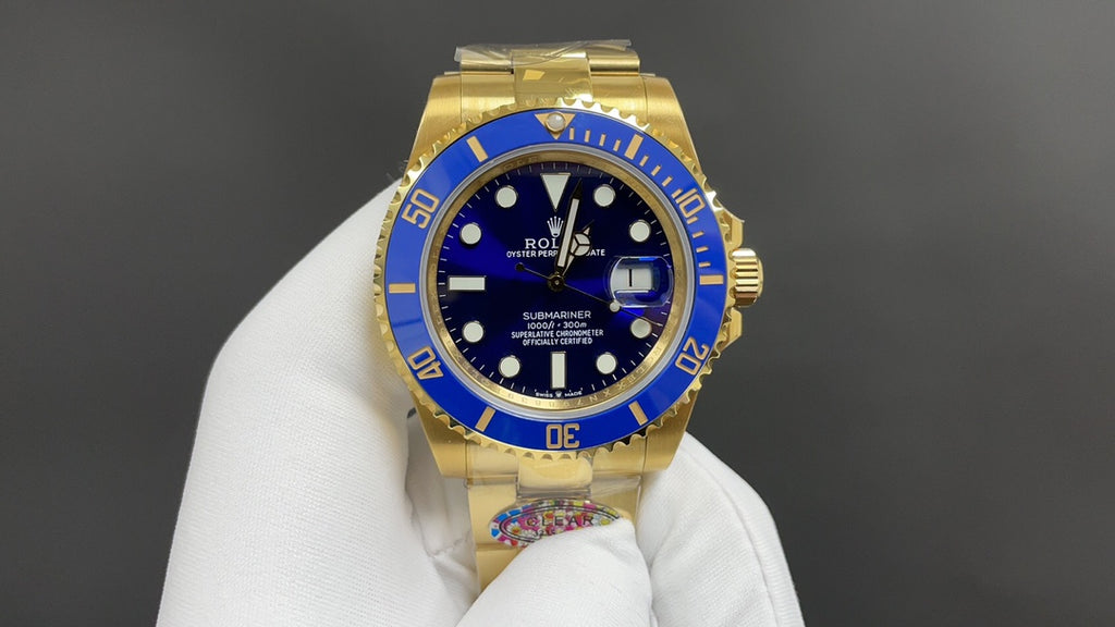 Submariner Date 126618LB geelgoud met blauwe wijzerplaat