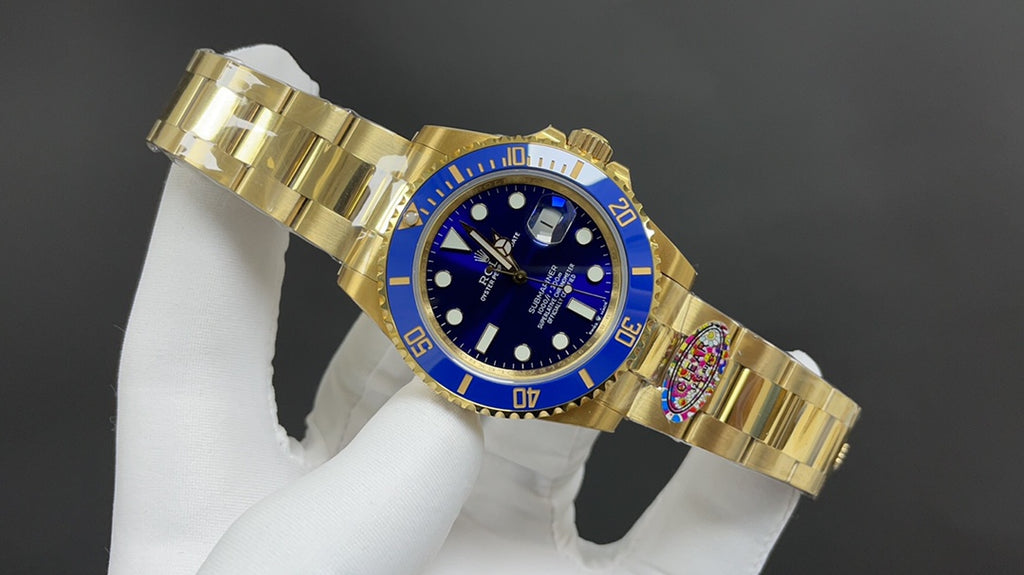 Submariner Date 126618LB geelgoud met blauwe wijzerplaat