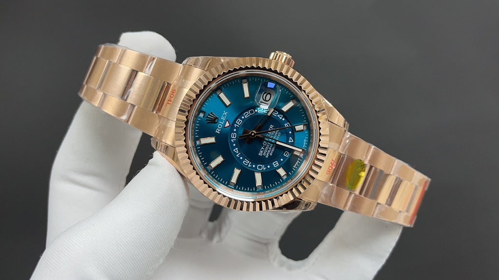 Sky-Dweller 336935 Everose goud met blauwe wijzerplaat