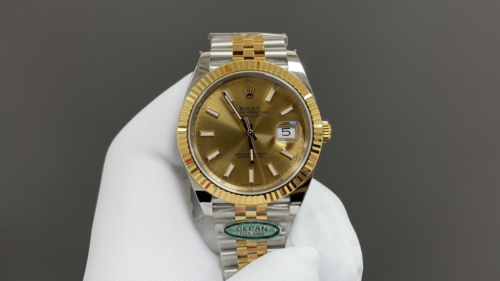 Datejust 41 - 126333 met champagne wijzerplaat en geelgouden Jubilee-band