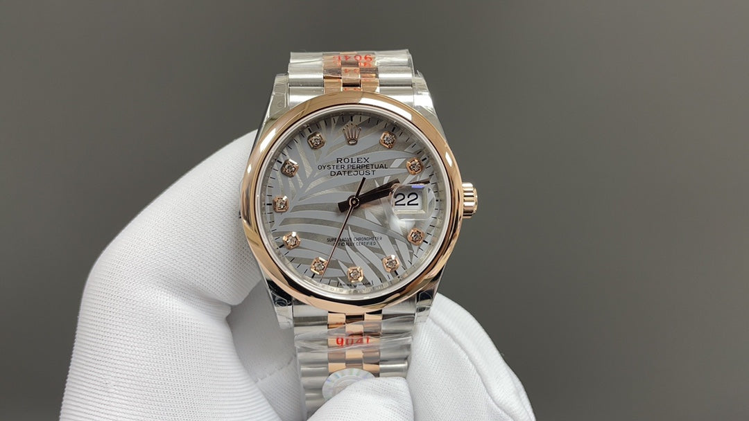 Datejust 36 - staal en Everose goud