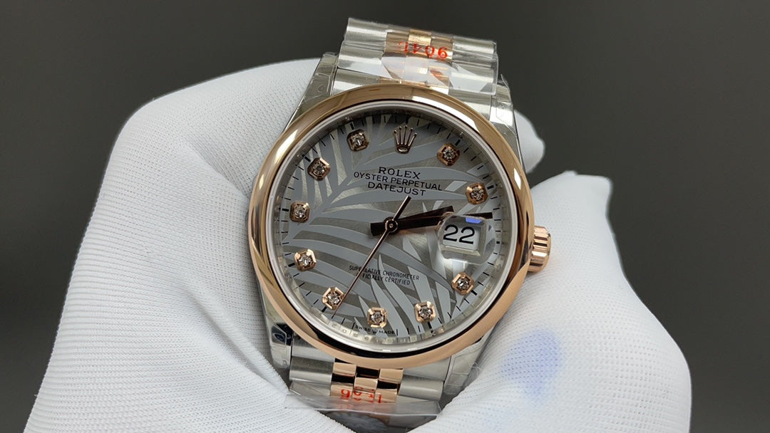 Datejust 36 - staal en Everose goud