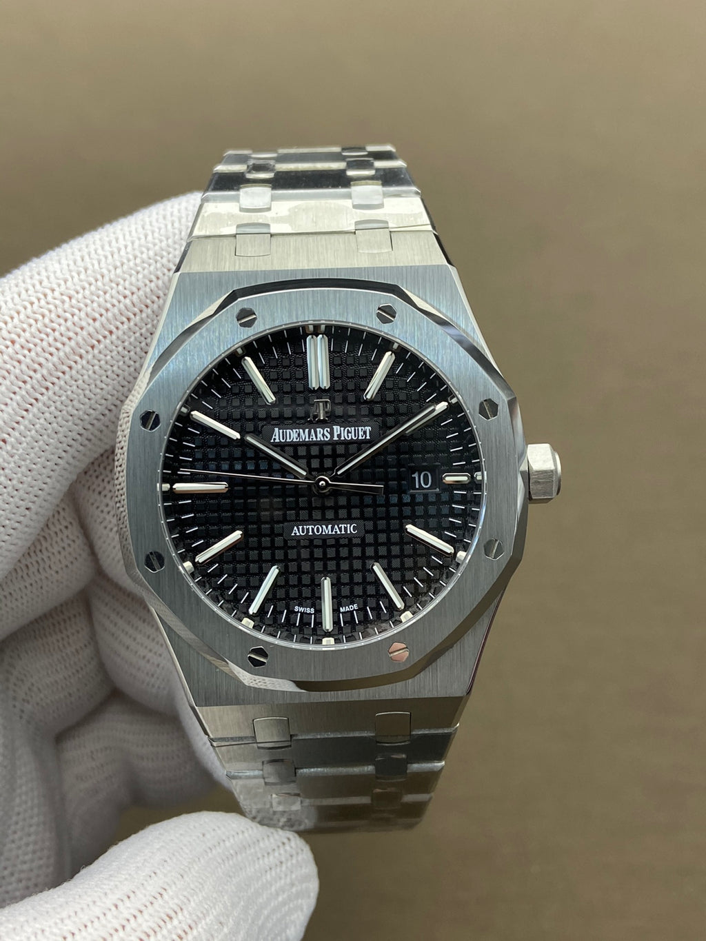 Royal Oak - met zwarte wijzerplaat