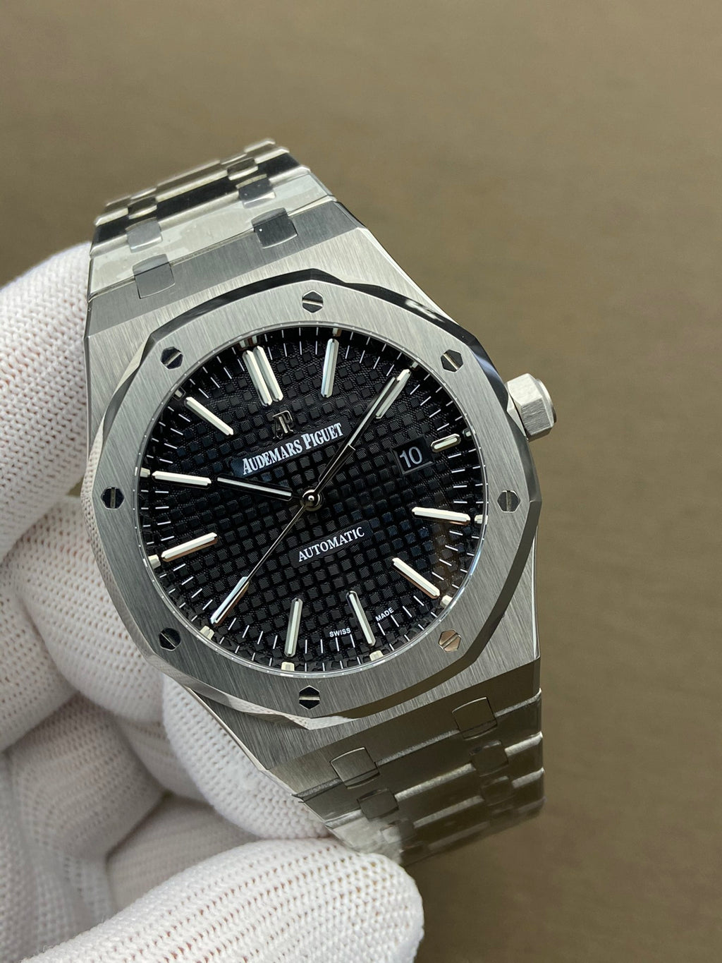 Royal Oak - met zwarte wijzerplaat
