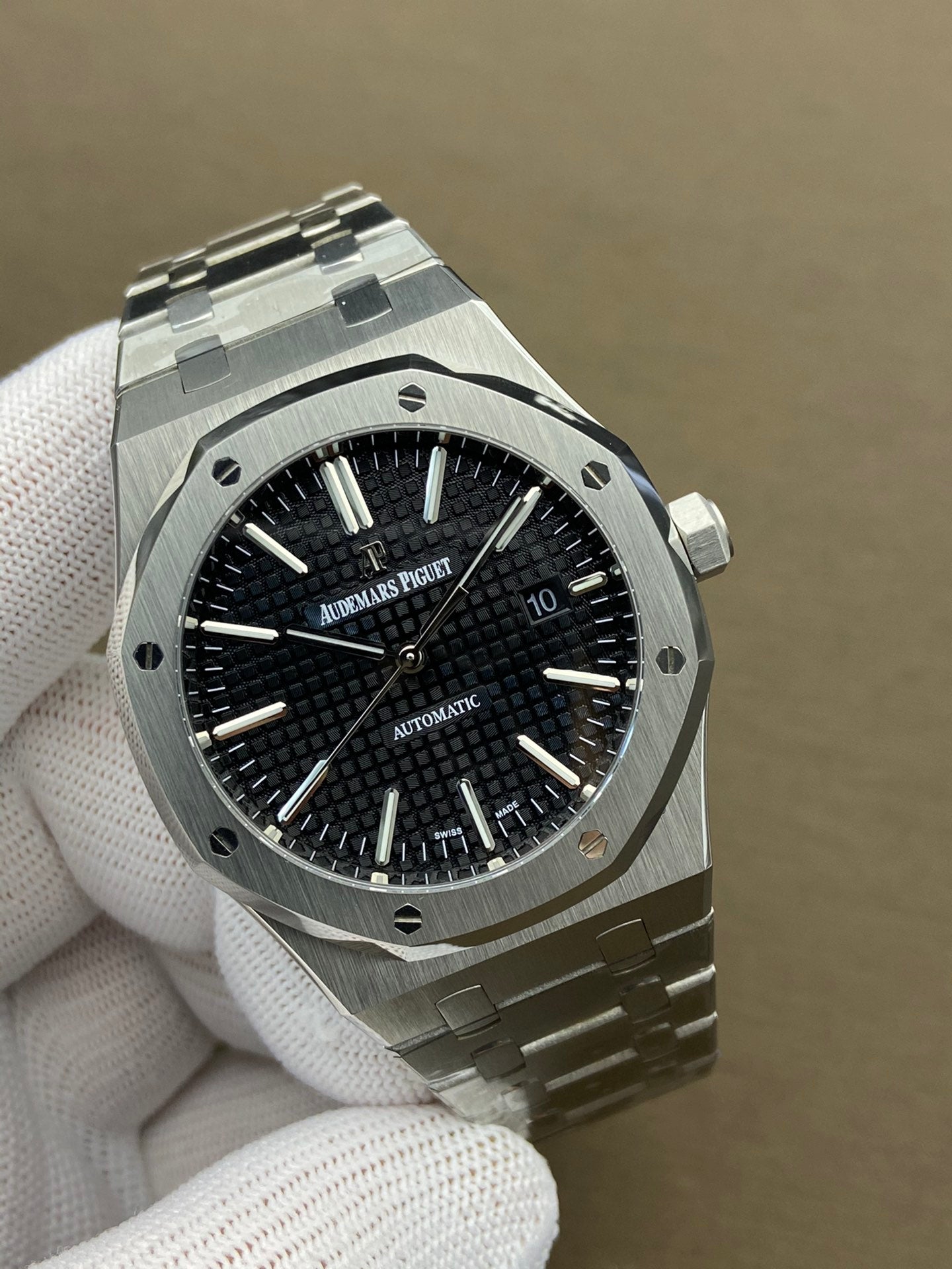 Royal Oak - met zwarte wijzerplaat