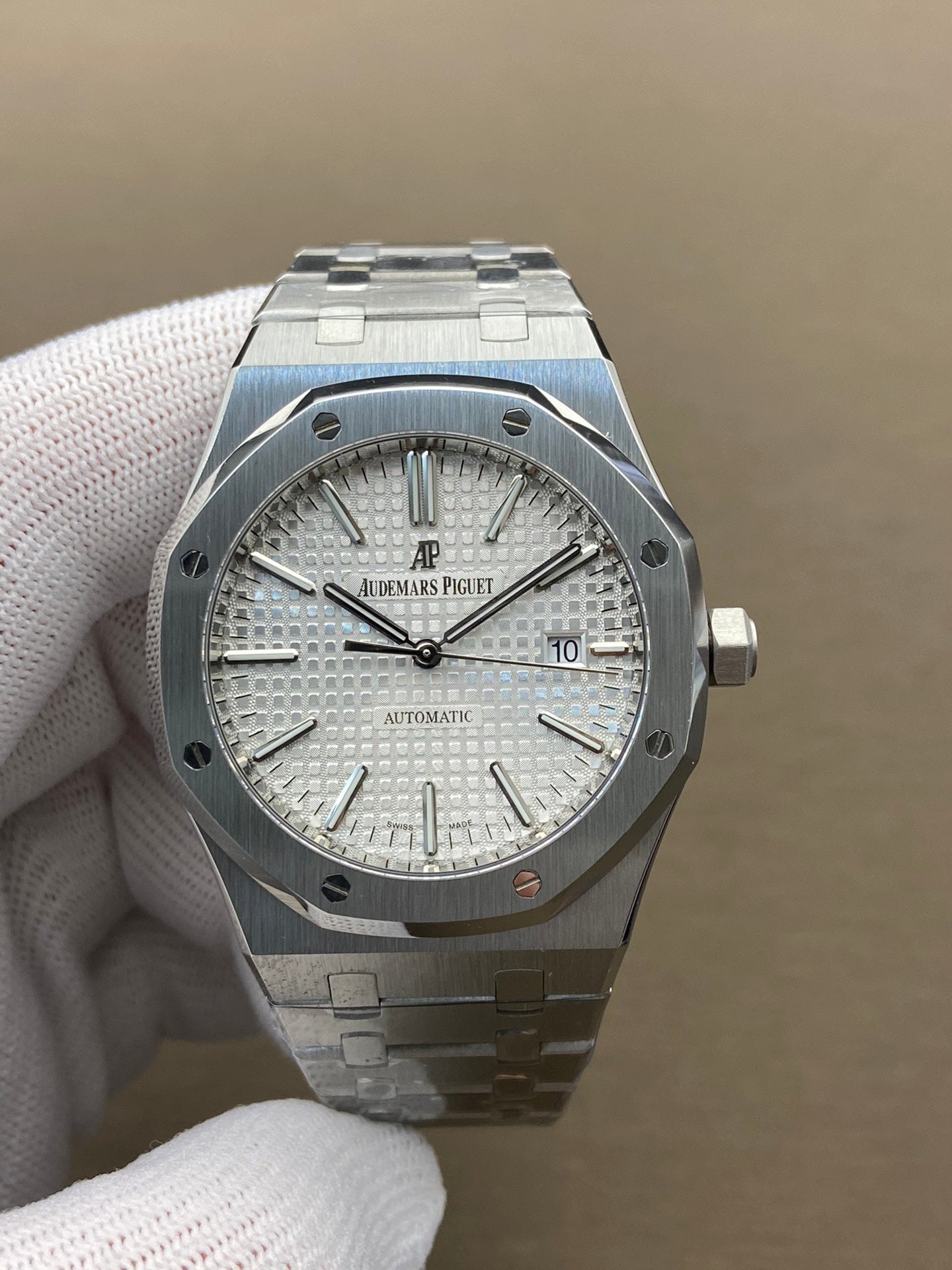 Royal Oak - met zilverkleurige "Grande Tapisserie" wijzerplaat