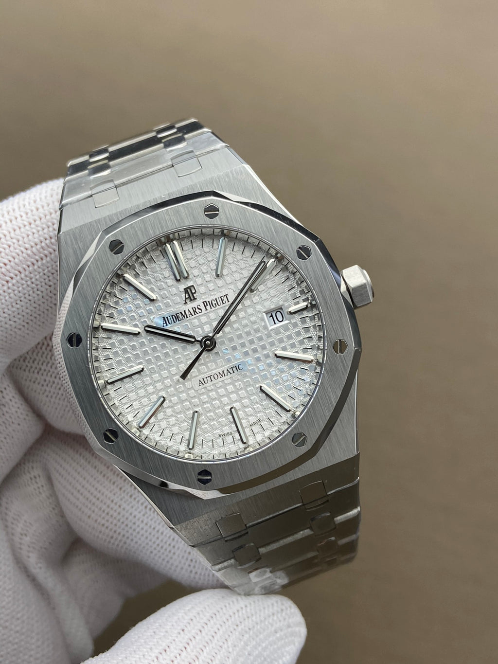 Royal Oak - met zilverkleurige "Grande Tapisserie" wijzerplaat